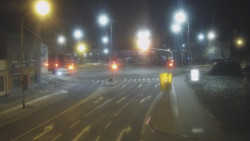 Křižovatka ulic Komenského a Velké Novosady