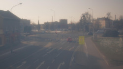 Křižovatka ulic Komenského a Velké Novosady