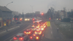 Křižovatka ulic Komenského a Velké Novosady