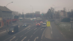 Křižovatka ulic Komenského a Velké Novosady