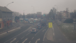 Křižovatka ulic Komenského a Velké Novosady