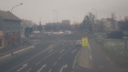 Křižovatka ulic Komenského a Velké Novosady