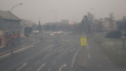 Křižovatka ulic Komenského a Velké Novosady