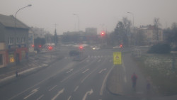 Křižovatka ulic Komenského a Velké Novosady