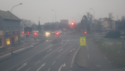 Křižovatka ulic Komenského a Velké Novosady