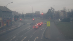 Křižovatka ulic Komenského a Velké Novosady