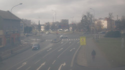 Křižovatka ulic Komenského a Velké Novosady