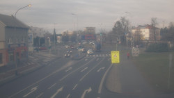 Křižovatka ulic Komenského a Velké Novosady