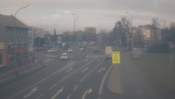 Křižovatka ulic Komenského a Velké Novosady