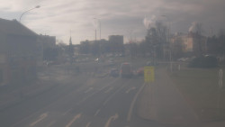 Křižovatka ulic Komenského a Velké Novosady