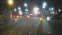 Křižovatka ulic Komenského a Velké Novosady