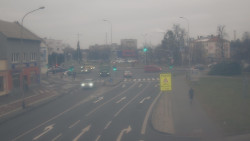 Křižovatka ulic Komenského a Velké Novosady