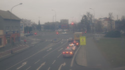 Křižovatka ulic Komenského a Velké Novosady