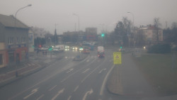 Křižovatka ulic Komenského a Velké Novosady