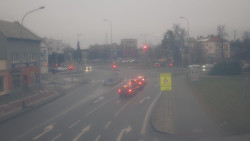 Křižovatka ulic Komenského a Velké Novosady