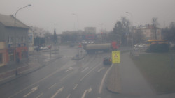 Křižovatka ulic Komenského a Velké Novosady