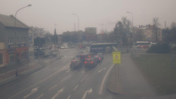 Křižovatka ulic Komenského a Velké Novosady