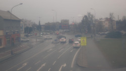 Křižovatka ulic Komenského a Velké Novosady