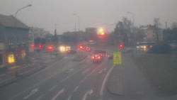 Křižovatka ulic Komenského a Velké Novosady