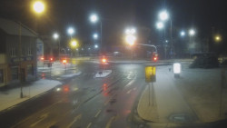 Křižovatka ulic Komenského a Velké Novosady