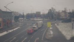 Křižovatka ulic Komenského a Velké Novosady