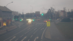 Křižovatka ulic Komenského a Velké Novosady