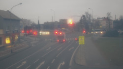 Křižovatka ulic Komenského a Velké Novosady