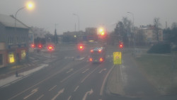 Křižovatka ulic Komenského a Velké Novosady