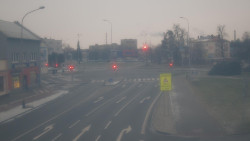 Křižovatka ulic Komenského a Velké Novosady