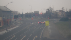 Křižovatka ulic Komenského a Velké Novosady