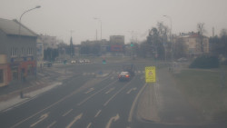 Křižovatka ulic Komenského a Velké Novosady