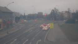 Křižovatka ulic Komenského a Velké Novosady