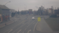 Křižovatka ulic Komenského a Velké Novosady