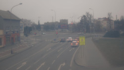 Křižovatka ulic Komenského a Velké Novosady