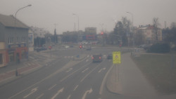 Křižovatka ulic Komenského a Velké Novosady