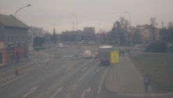 Křižovatka ulic Komenského a Velké Novosady