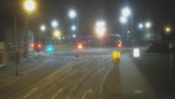 Křižovatka ulic Komenského a Velké Novosady