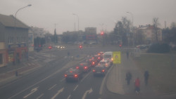 Křižovatka ulic Komenského a Velké Novosady