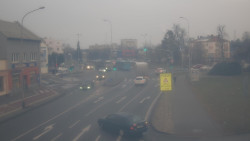 Křižovatka ulic Komenského a Velké Novosady