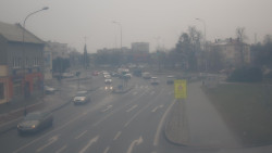 Křižovatka ulic Komenského a Velké Novosady