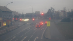 Křižovatka ulic Komenského a Velké Novosady