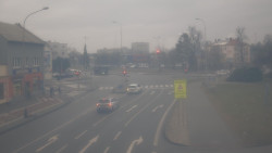 Křižovatka ulic Komenského a Velké Novosady