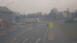 Křižovatka ulic Komenského a Velké Novosady