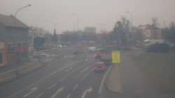 Křižovatka ulic Komenského a Velké Novosady