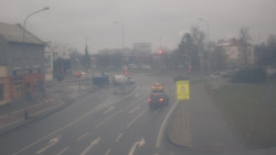 Křižovatka ulic Komenského a Velké Novosady