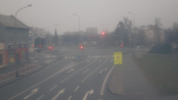 Křižovatka ulic Komenského a Velké Novosady