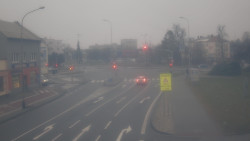 Křižovatka ulic Komenského a Velké Novosady