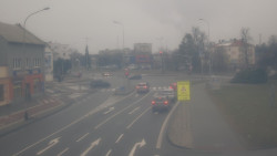 Křižovatka ulic Komenského a Velké Novosady