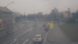 Křižovatka ulic Komenského a Velké Novosady