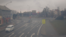 Křižovatka ulic Komenského a Velké Novosady